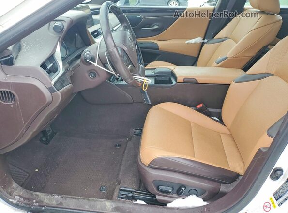 58ABZ1B16KU006041 2019 LEXUS ES White Vista interior delantera