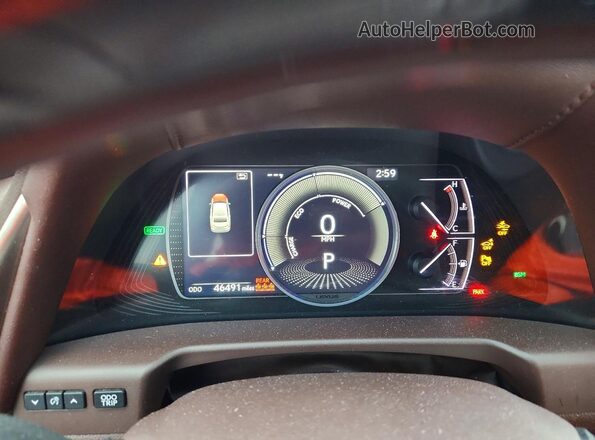 58ADA1C10MU008823 2021 LEXUS ES Blue Widok zestawu wskaźników
