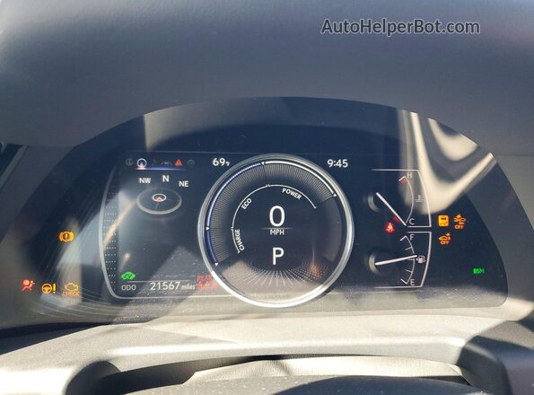 58ADA1C11SU063844 2025 LEXUS ES Black Widok zestawu wskaźników