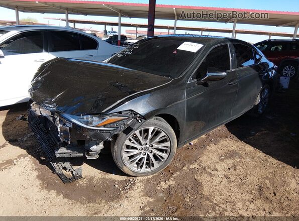 58ADZ1B10LU059862 2020 LEXUS ES 350 Black Vista tres cuartos delantera izquierda
