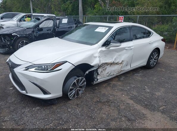 58ADZ1B14LU055653 2020 LEXUS ES 350 White Vista tres cuartos delantera izquierda