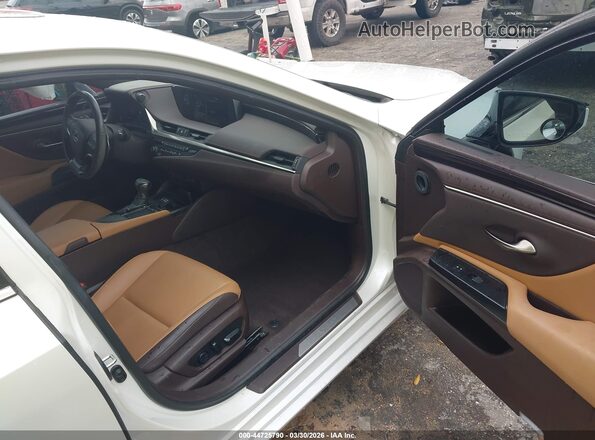 58ADZ1B14LU055653 2020 LEXUS ES 350 White Vista interior delantera