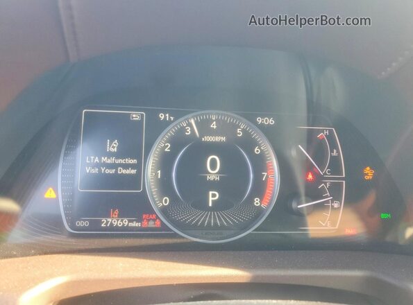 58ADZ1B18MU082808 2021 LEXUS ES Gray Widok zestawu wskaźników