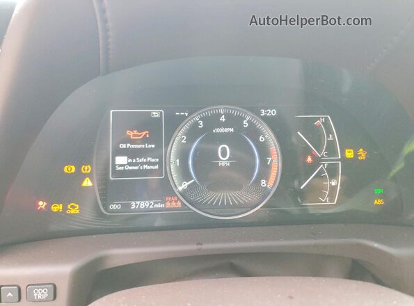 58ADZ1B19LU067877 2020 LEXUS ES Gray ხელსაწყოთა პანელის ხედი