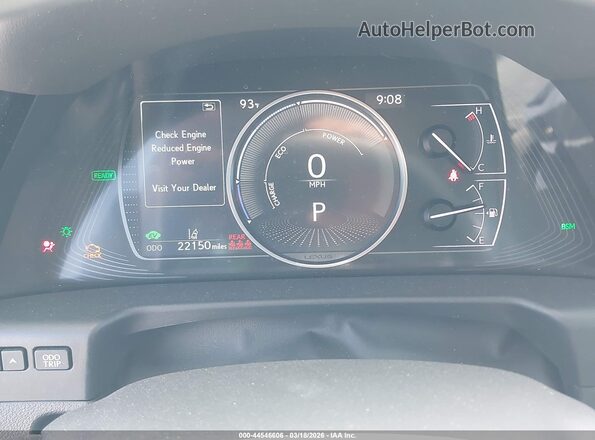 58AEA1C17RU045606 2024 LEXUS ES 300H Silver Vista de los asientos traseros