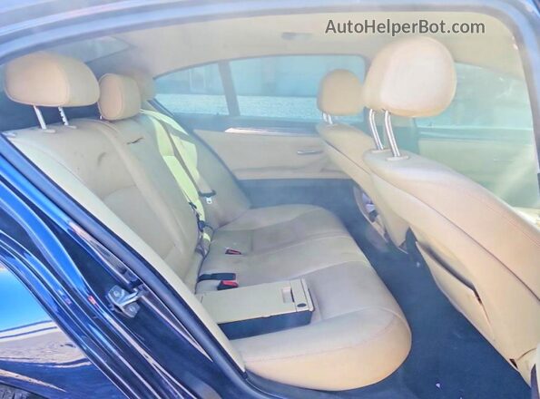 WBA5B3C59GG257715 2016 BMW 5 SERIES Black Widok wnętrza z tyłu