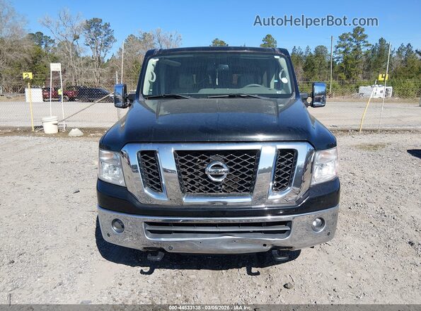5BZAF0AA5KN850268 2019 NISSAN NV PASSENGER NV3500 HD Черный Вид задней части салона
