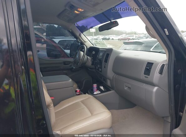 5BZAF0AAXHN852381 2017 NISSAN NV PASSENGER NV3500 HD Black Вид салону спереду