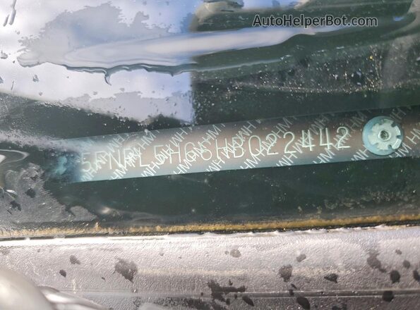 5FNRL5H66HB022442 2017 HONDA ODYSSEY Silver VIN կոդի պիտակի տեսք