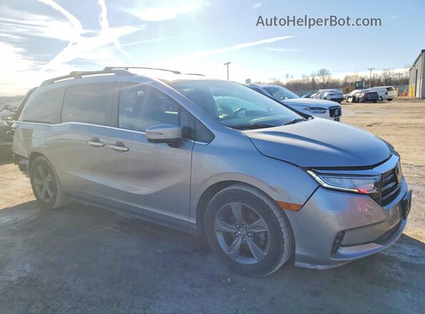 5FNRL6H50MB021696 2021 HONDA ODYSSEY Silver Delantero derecho