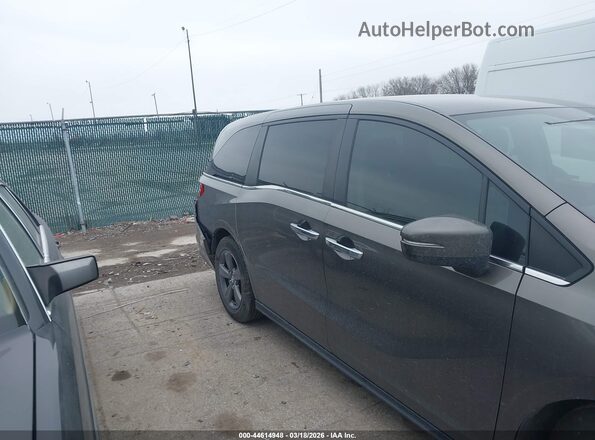 5FNRL6H54MB043717 2021 HONDA ODYSSEY Gray Widok wnętrza z tyłu