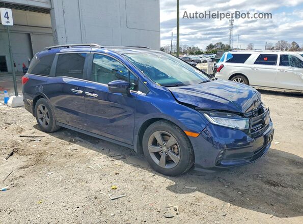 5FNRL6H55MB033830 2021 HONDA ODYSSEY Blue Przód prawy