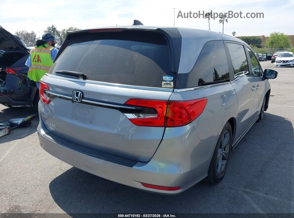 5FNRL6H56MB034260 2021 HONDA ODYSSEY Серый Задняя правая четверть