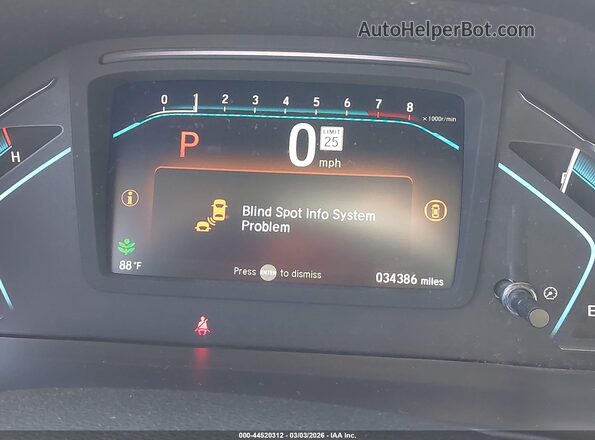 5FNRL6H57PB069037 2023 HONDA ODYSSEY White Widok tylnych siedzeń