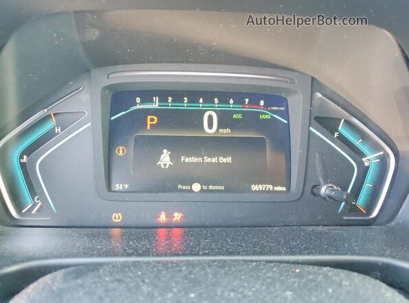 5FNRL6H58KB102569 2019 HONDA ODYSSEY Blue Սարքավորումների վահանակի տեսք