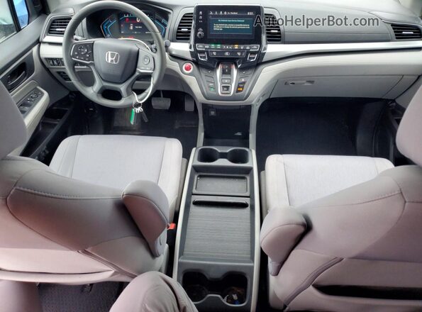 5FNRL6H58KB102569 2019 HONDA ODYSSEY Blue Առջևի վահանակի տեսք