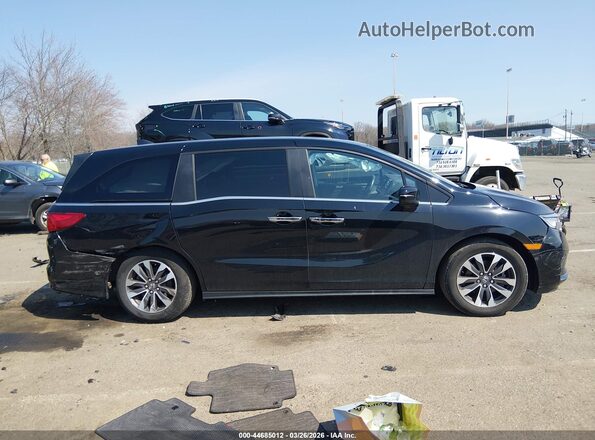5FNRL6H62RB075534 2024 HONDA ODYSSEY Black Rear interior view