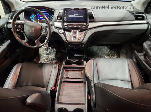 5FNRL6H64PB503326 2023 HONDA ODYSSEY Gray Dashboard view