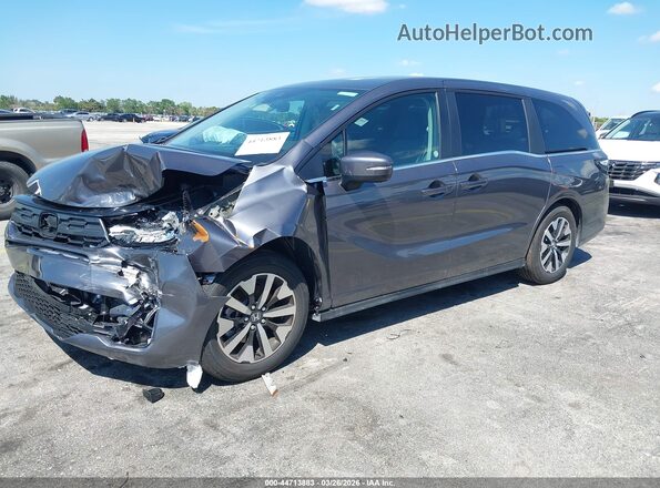 5FNRL6H64TB027282 2026 HONDA ODYSSEY Gray Առջևի ձախ երեք քառորդ տեսարան