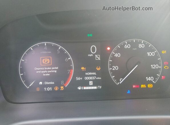 5FNRL6H65TB020566 2026 HONDA ODYSSEY Silver Вид щитка приладів