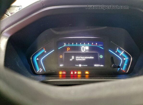 5FNRL6H72NB012579 2022 HONDA ODYSSEY White Вид щитка приладів