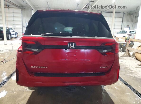5FNRL6H72SB003456 2025 HONDA ODYSSEY Red 