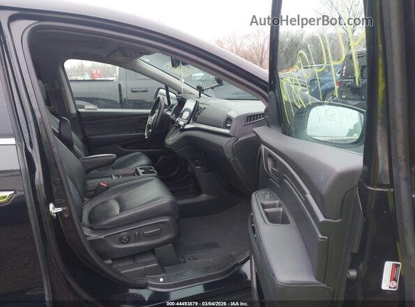 5FNRL6H73MB021385 2021 HONDA ODYSSEY Black Widok wnętrza z przodu