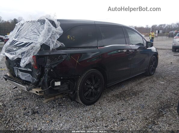 5FNRL6H74PB025417 2023 HONDA ODYSSEY Black Задня права чверть