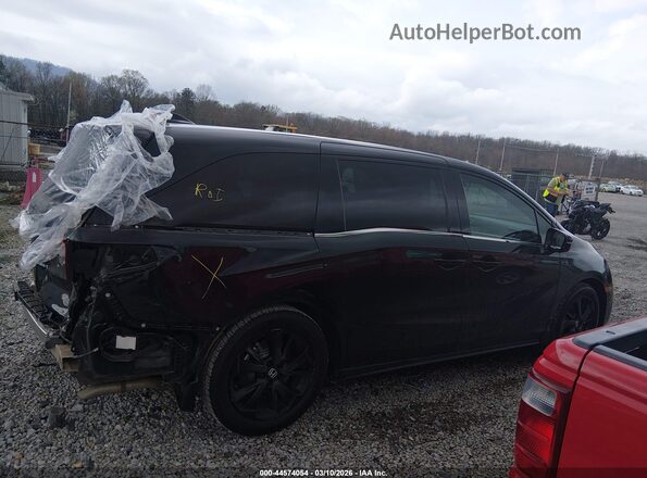 5FNRL6H74PB025417 2023 HONDA ODYSSEY Black Вид задньої частини салону