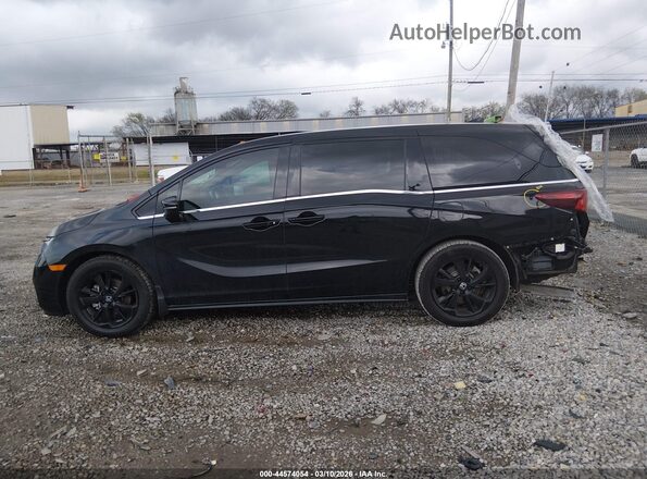 5FNRL6H74PB025417 2023 HONDA ODYSSEY Black Панорамний вид салону 360°