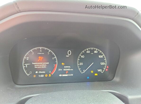 5FNRL6H74TB017800 2026 HONDA ODYSSEY Gray Вид щитка приладів