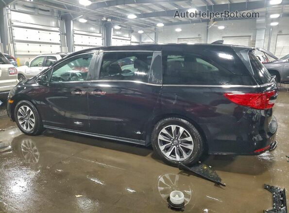 5FNRL6H75NB032888 2022 HONDA ODYSSEY Black Trasero izquierdo