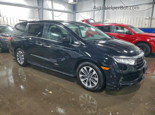 5FNRL6H75NB032888 2022 HONDA ODYSSEY Black Delantero derecho