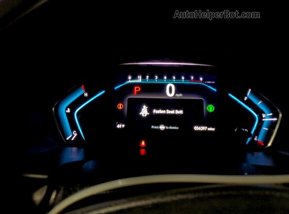 5FNRL6H75NB032888 2022 HONDA ODYSSEY Black Vista del cuadro de instrumentos