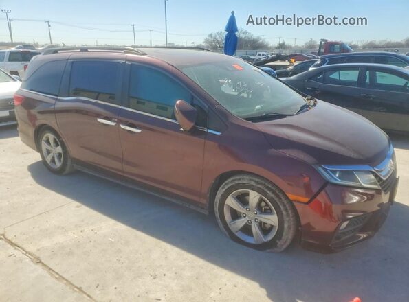 5FNRL6H76KB035603 2019 HONDA ODYSSEY Maroon 