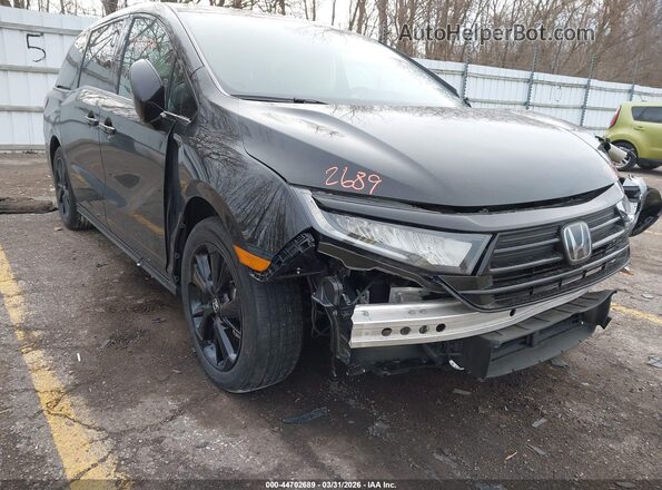 5FNRL6H76RB072239 2024 HONDA ODYSSEY Black Դիմացի տեսք