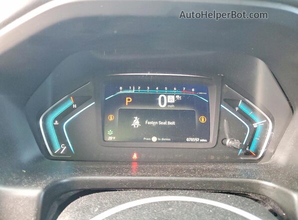 5FNRL6H77MB020692 2021 HONDA ODYSSEY White Instrument cluster view