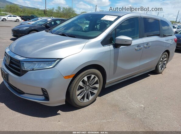 5FNRL6H77NB029216 2022 HONDA ODYSSEY Silver Vista tres cuartos delantera izquierda