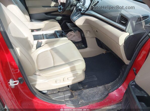 5FNRL6H78NB034330 2022 HONDA ODYSSEY Red Widok wnętrza z przodu