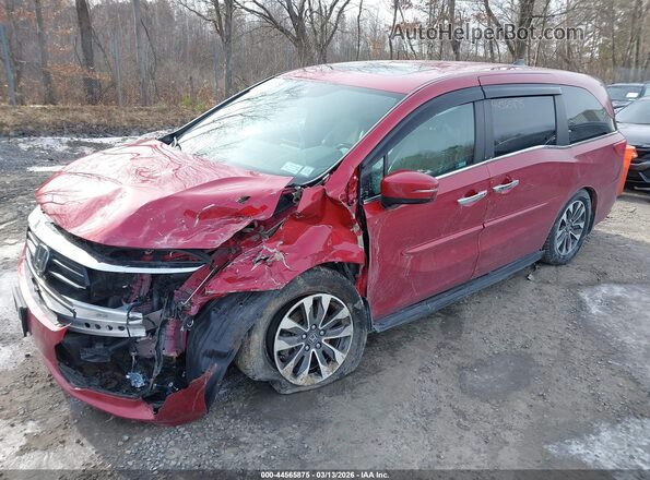 5FNRL6H78NB034330 2022 HONDA ODYSSEY Red Przód lewy