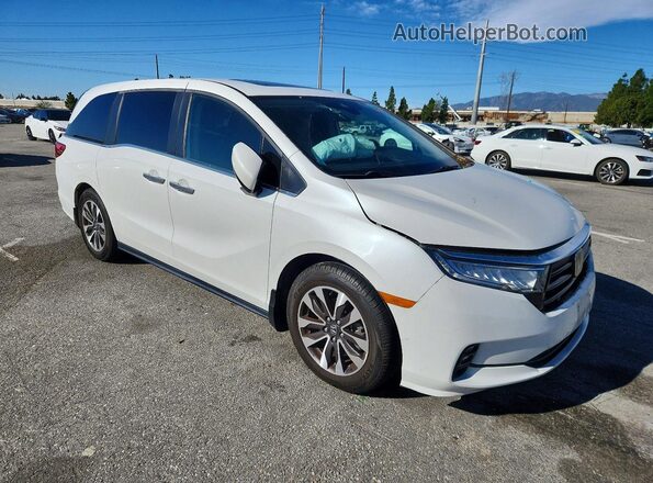 5FNRL6H7XMB007967 2021 HONDA ODYSSEY White Delantero derecho