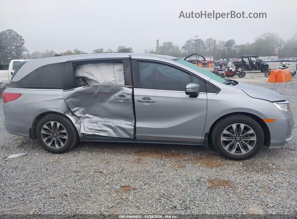 5FNRL6H7XNB016282 2022 HONDA ODYSSEY Gray Widok wnętrza z tyłu