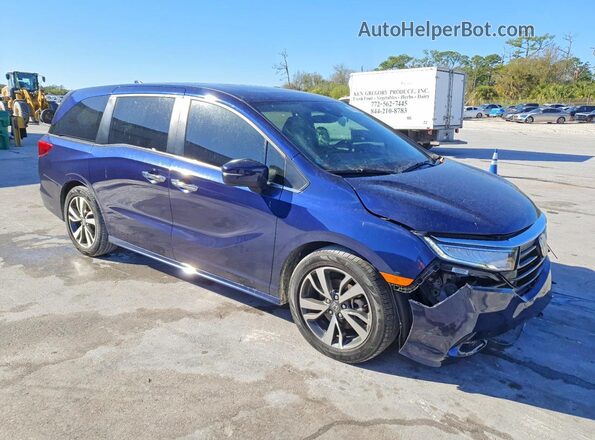 5FNRL6H81PB025187 2023 HONDA ODYSSEY Blue Передня права чверть