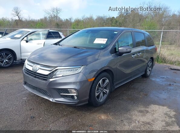 5FNRL6H86JB038377 2018 HONDA ODYSSEY Gray Front left