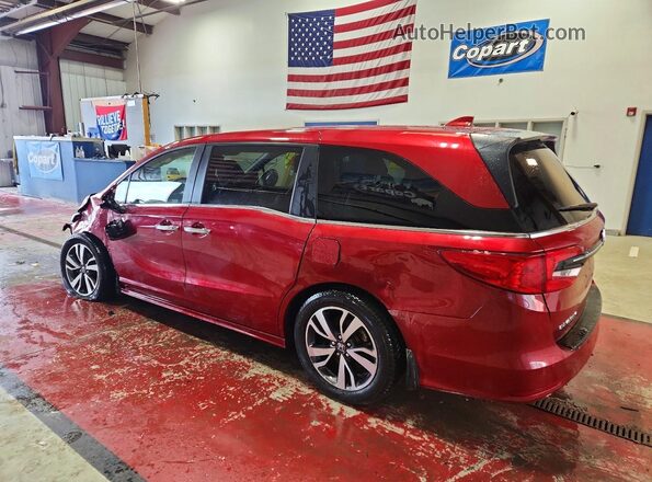 5FNRL6H86NB011069 2022 HONDA ODYSSEY Burgundy Tył lewy