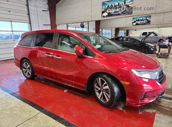 5FNRL6H86NB011069 2022 HONDA ODYSSEY Burgundy Przód prawy