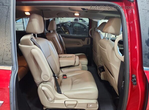 5FNRL6H86NB011069 2022 HONDA ODYSSEY Burgundy Widok wnętrza z tyłu