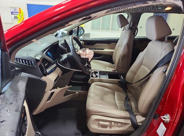5FNRL6H86NB011069 2022 HONDA ODYSSEY Burgundy Widok wnętrza z przodu