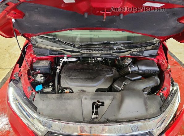 5FNRL6H86NB011069 2022 HONDA ODYSSEY Burgundy Widok komory silnika