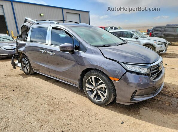 5FNRL6H88MB030379 2021 HONDA ODYSSEY Серый Передняя правая четверть